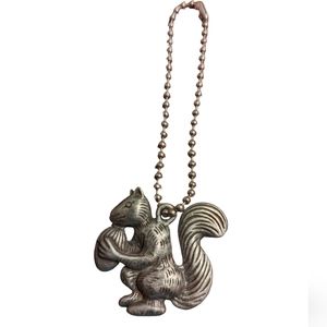 Bath and Body Works Squirrel with Nut Rearview Mirror Charm Keychain
